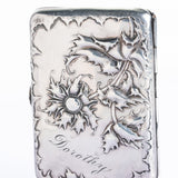 Antique Art Nouveau German Sunflower Cigarette Case