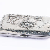 Antique Art Nouveau German Sunflower Cigarette Case