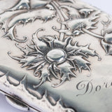 Antique Art Nouveau German Sunflower Cigarette Case