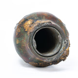 Antique Art Nouveau Bronze Floral Vase By Frédéric Debon