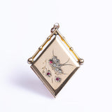Antique Edwardian 9ct Gold Front & Back Swallow Locket