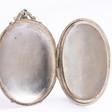 Vintage Victorian Style Sterling Silver Locket Necklace
