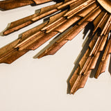 Antique 19th Century French Japy Frères Sunburst Wall Clock