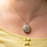 Antique Victorian 9ct Gold Back & Front Floral Locket