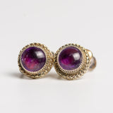 Art Deco Silver Amethyst Earrings