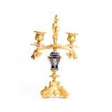 A 19th Century Bronze & Porcelain Candelabra