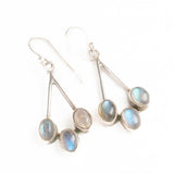 Sterling Silver Moonstone Earrings