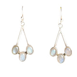 Sterling Silver Moonstone Earrings