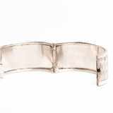 Victorian Silver Cuff Floral Bangle