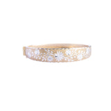 Vintage 9ct Yellow & White Gold Engraved Bangle